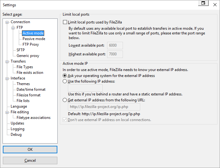 filezilla